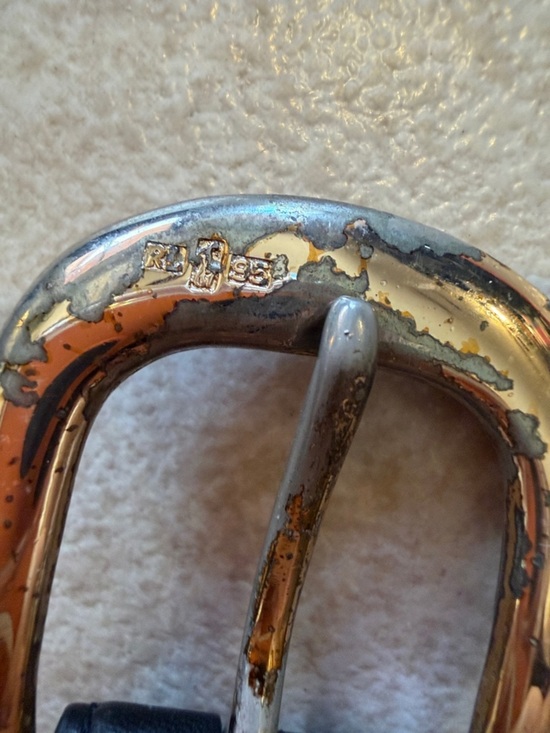 Vintage Ralph Lauren Brown Leather Belt with Dark Edge main image 6